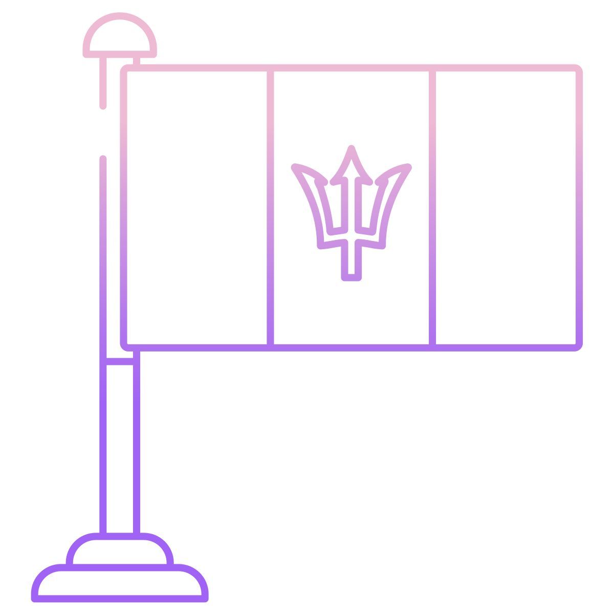 barbados flag icon