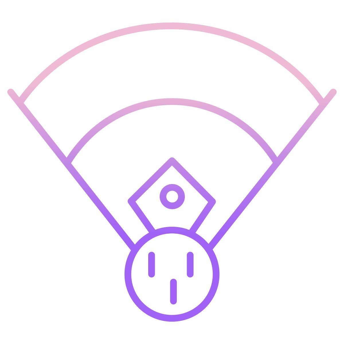 baseball stadium icon