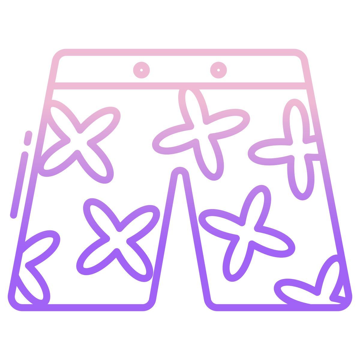 beach vacation wear icon