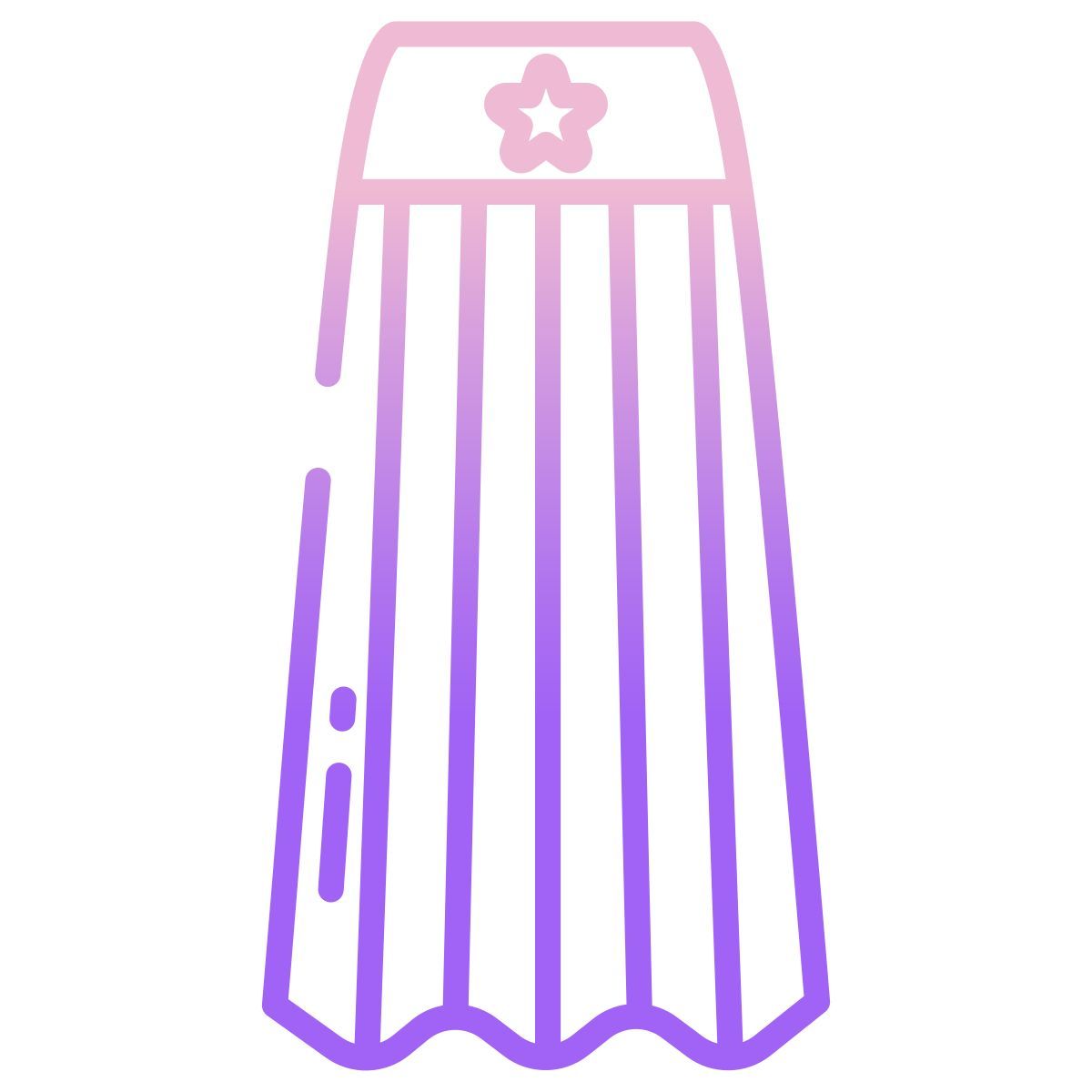 bias skirt icon