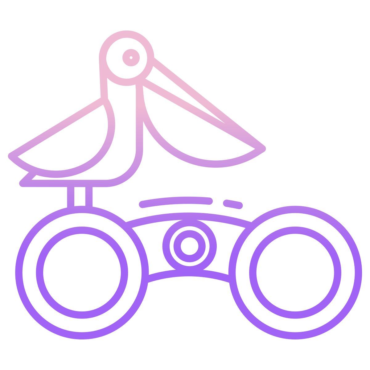 bird watching binocular icon
