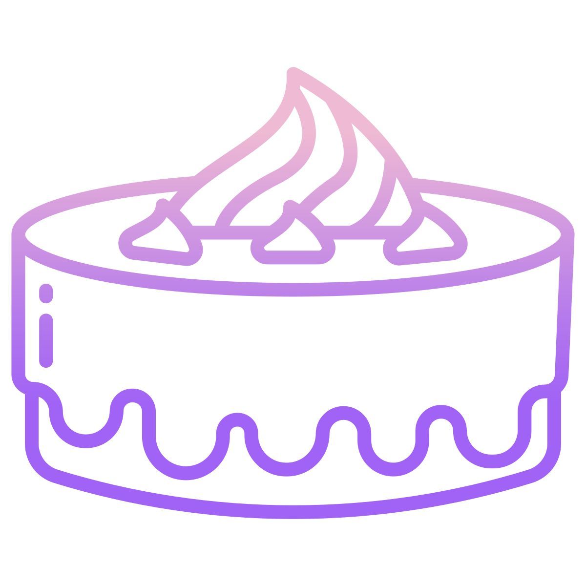 black forest cake icon