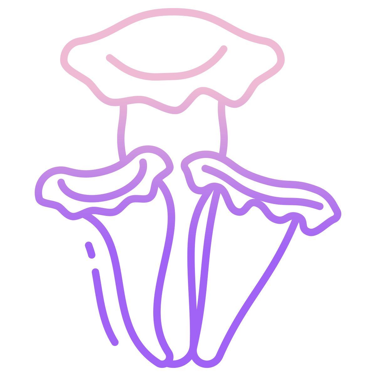 black trumpet mushrooms icon
