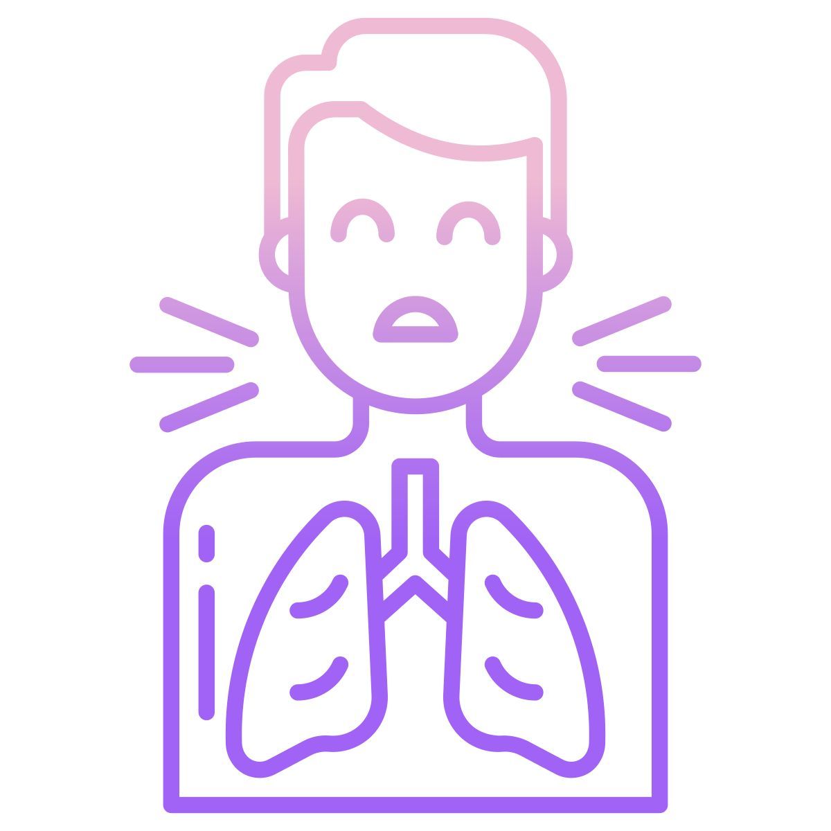 breathing problem icon
