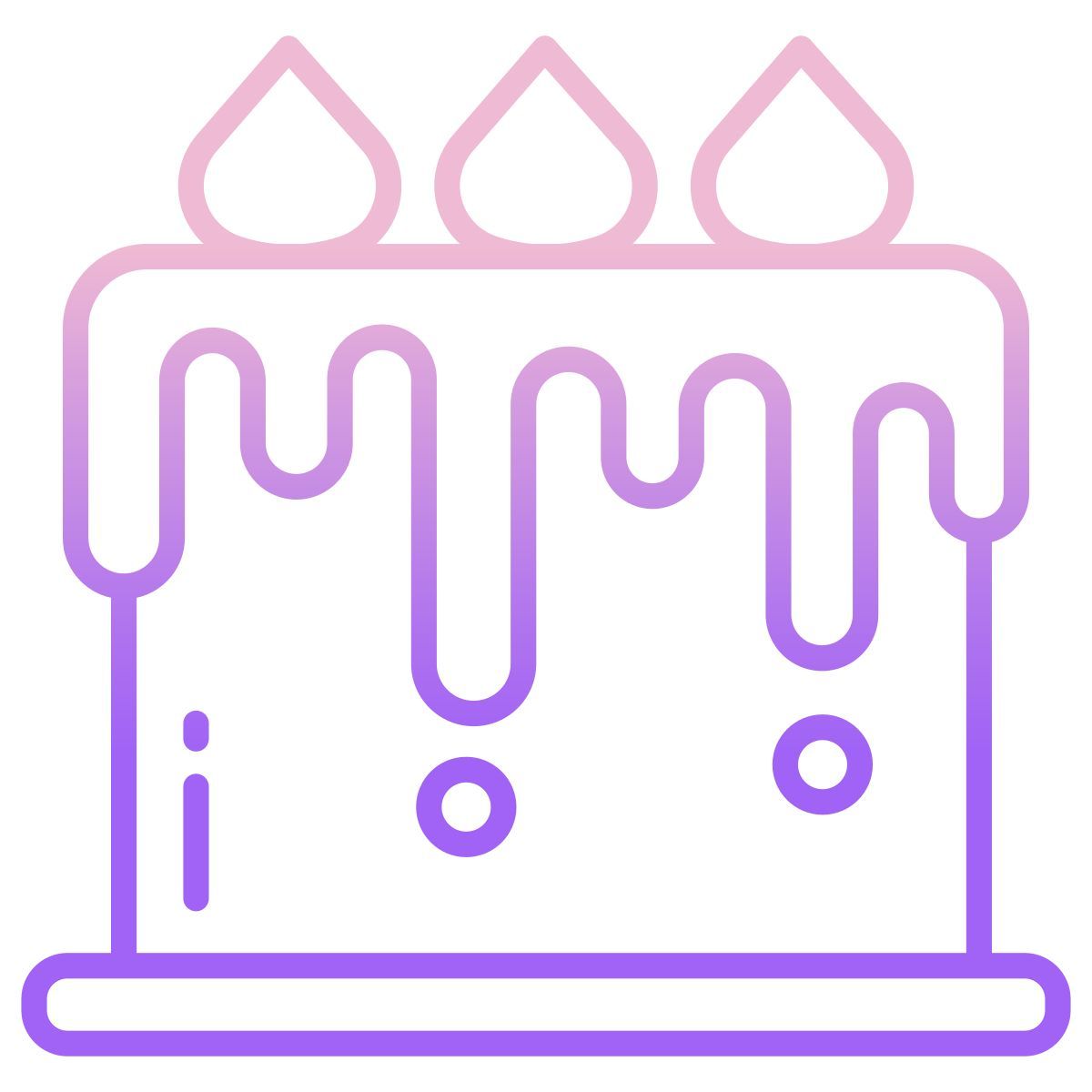 caramel cake icon