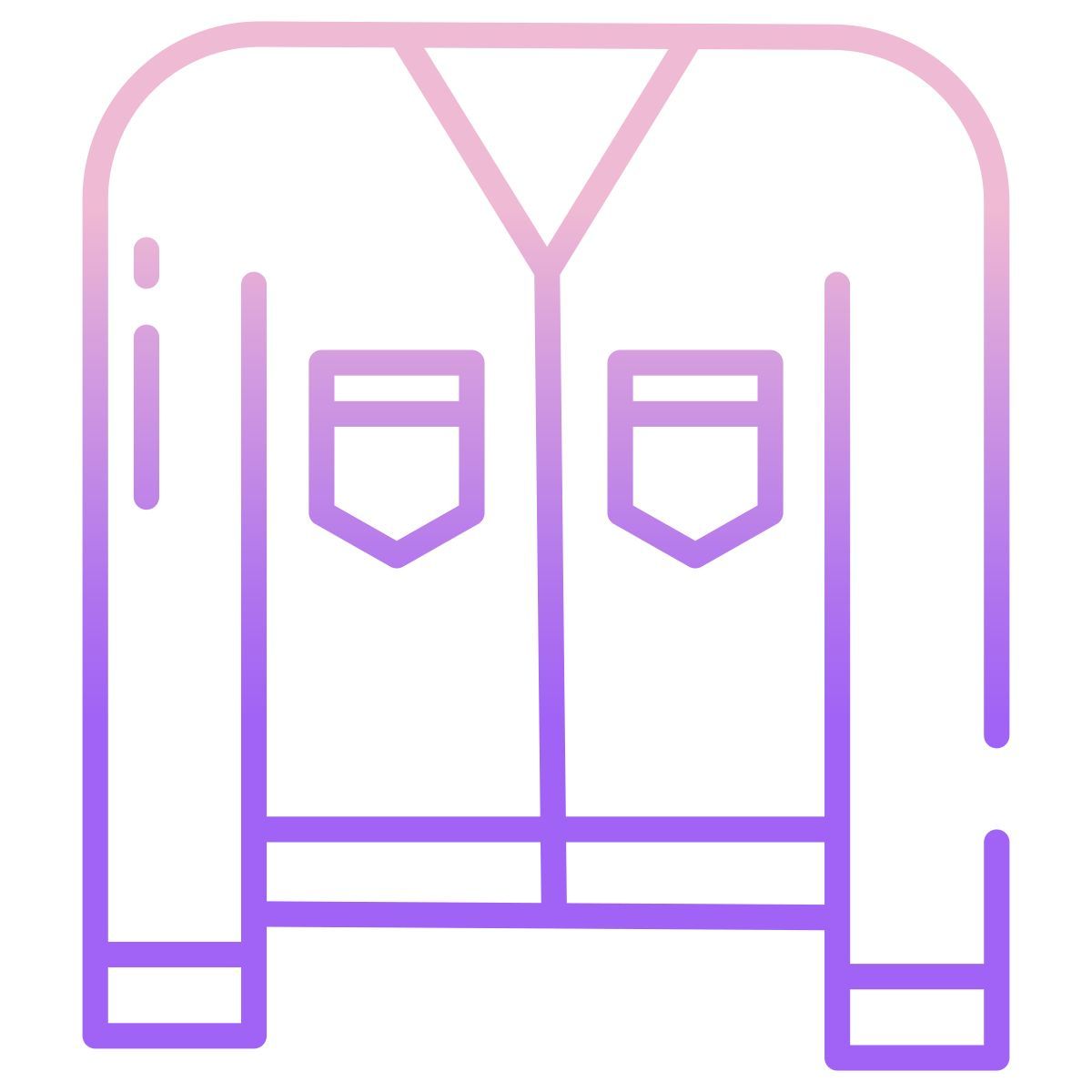 cardigan top icon