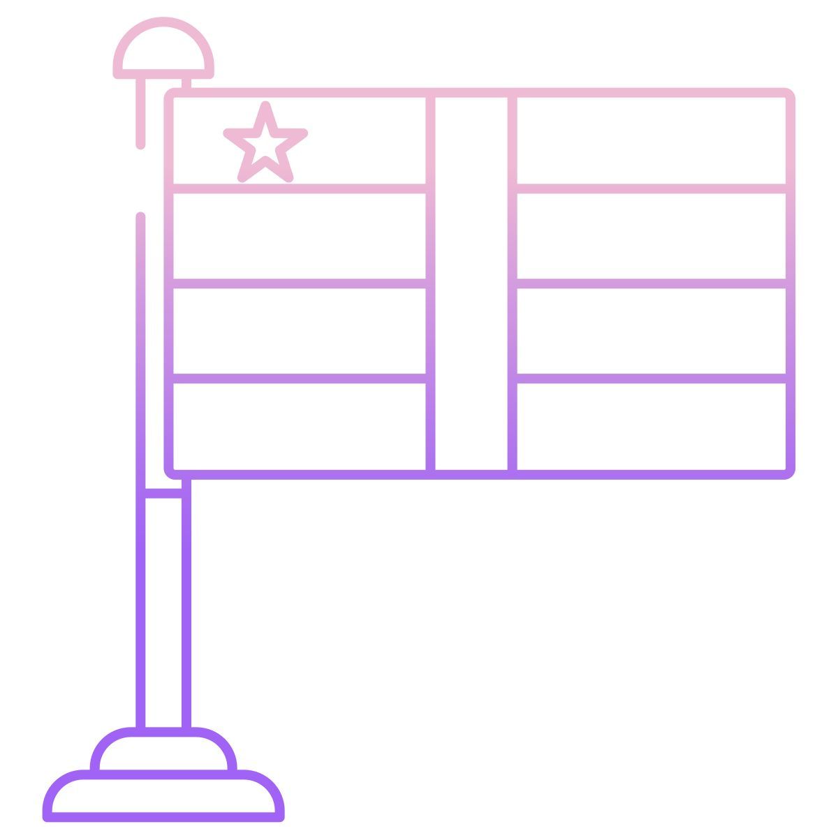 central african republic flag icon