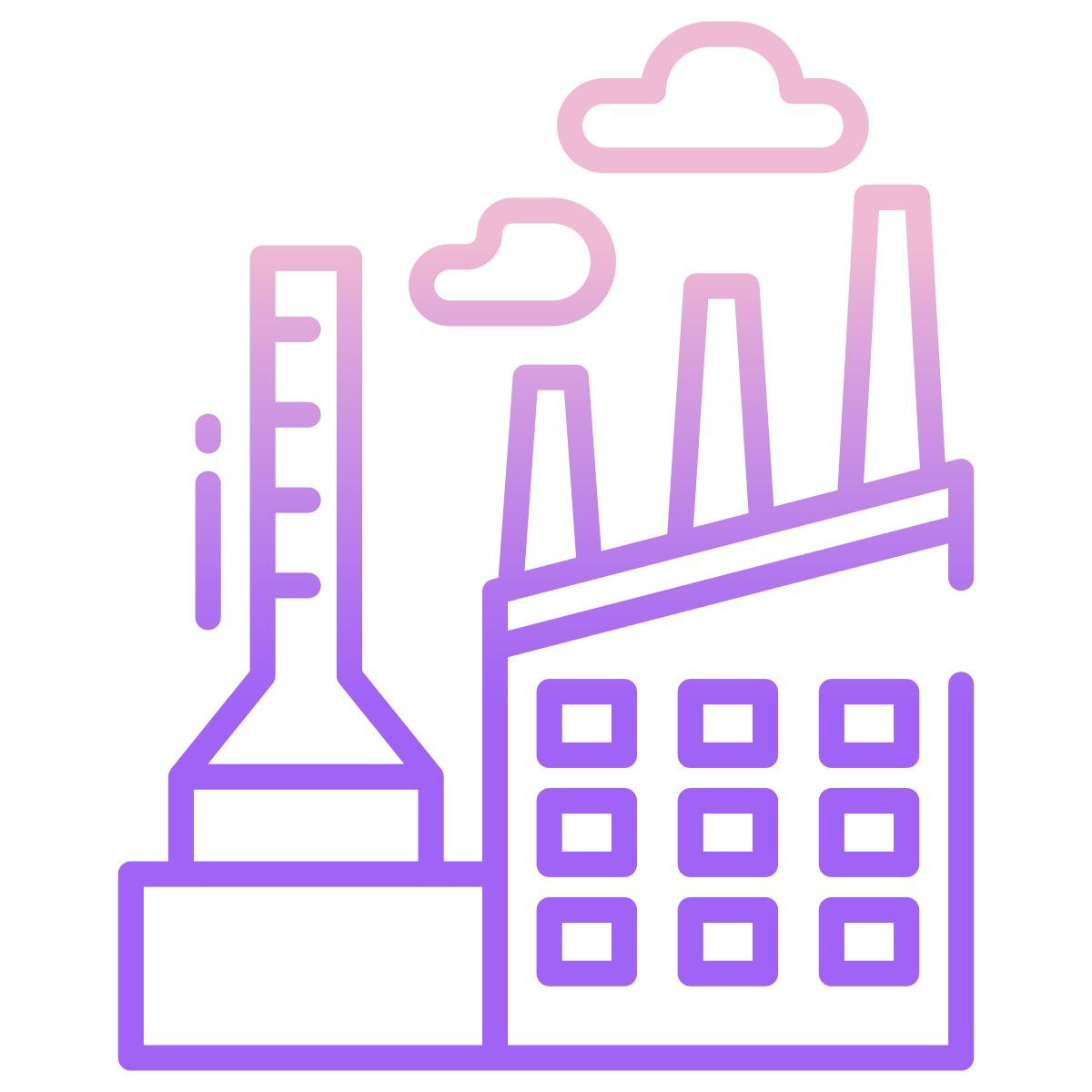 chemical factory icon