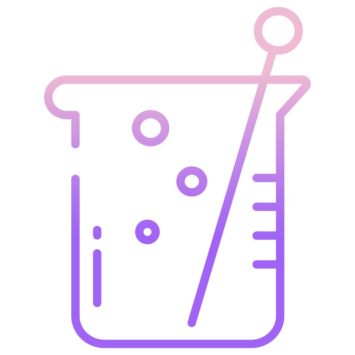 chemical measuring cup icon