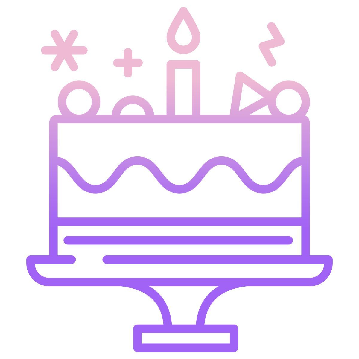 christmas cake icon