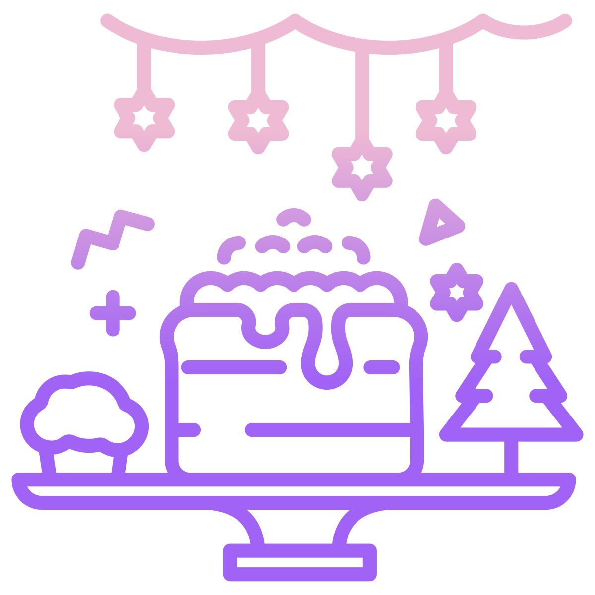 christmas cakes icon