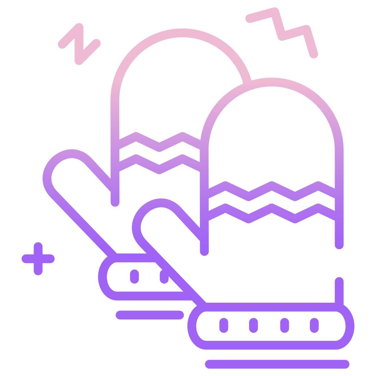 christmas gloves icon