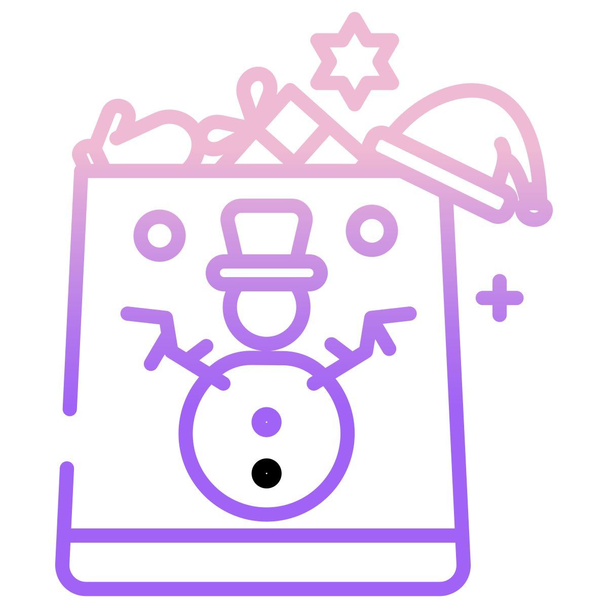christmas shopping icon