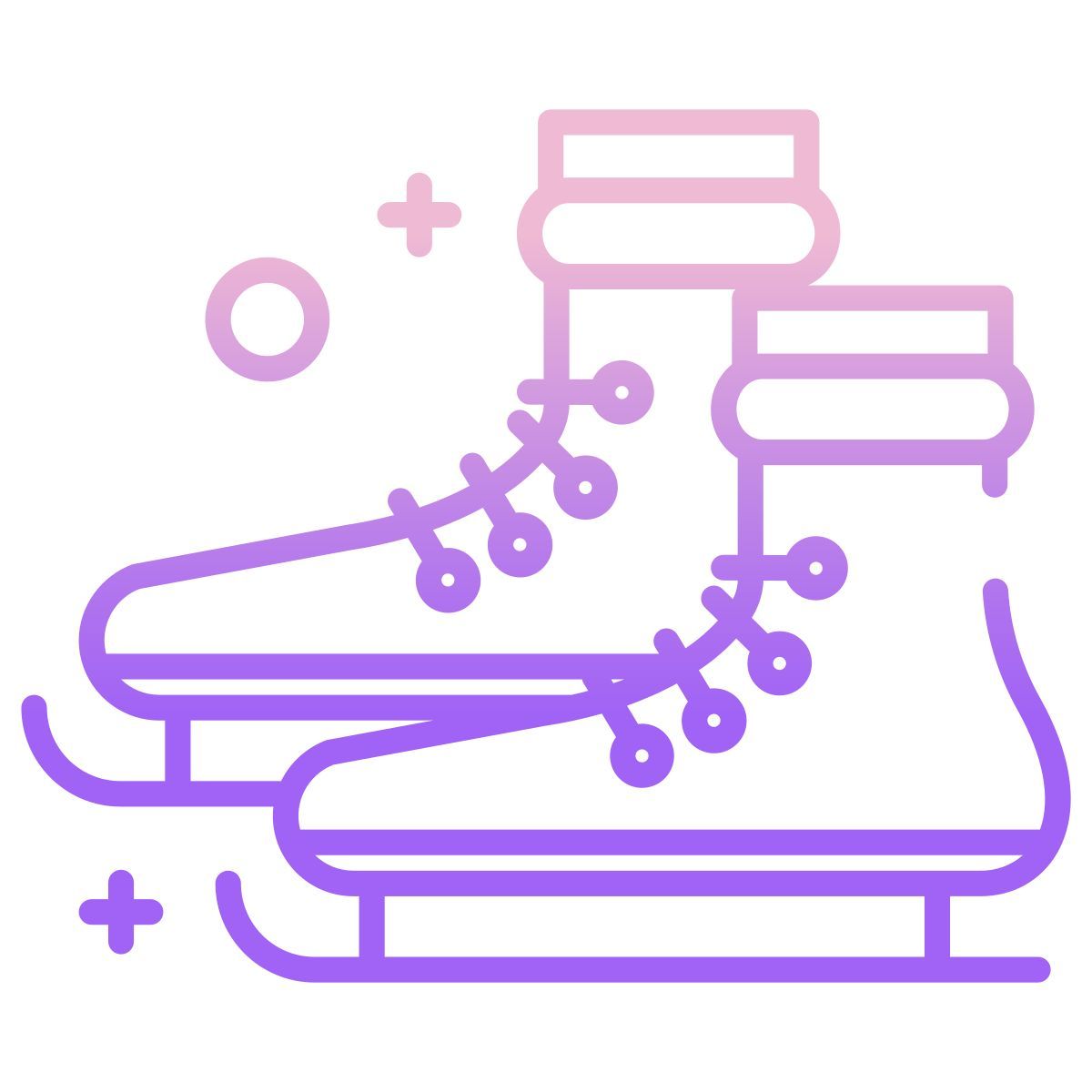 christmas skates icon