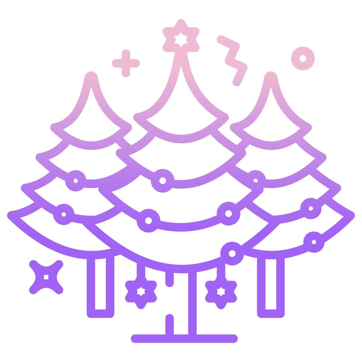 christmas trees icon