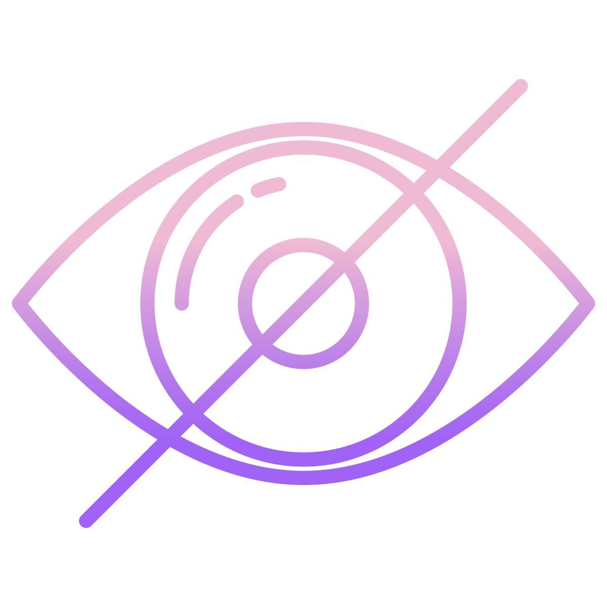 closed eye icon