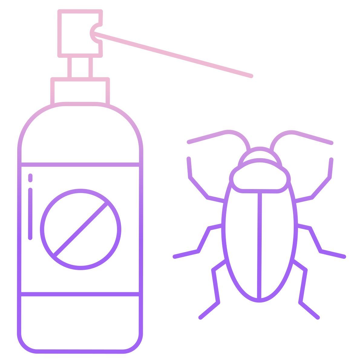 cockroach killer spray icon