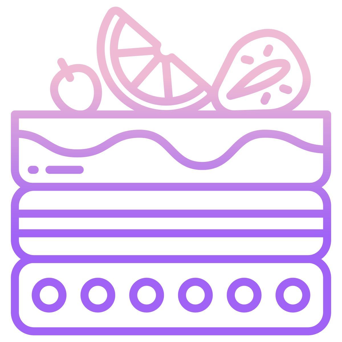 cocktail cake icon