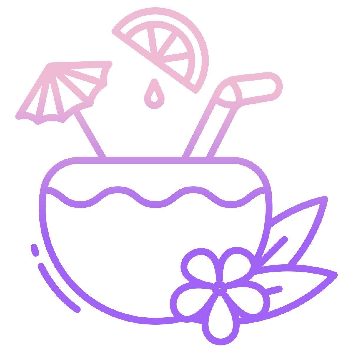 coconut drink icon