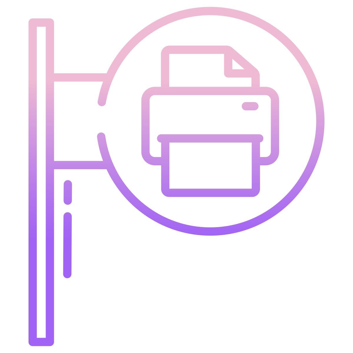 copy center sign icon