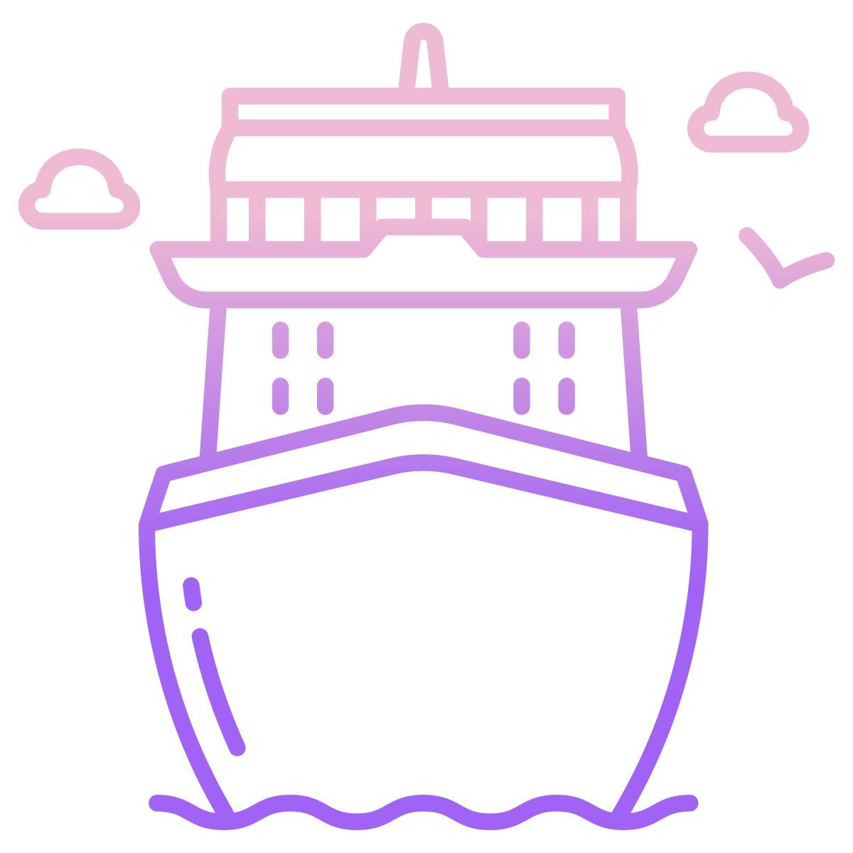 cruise vacation icon