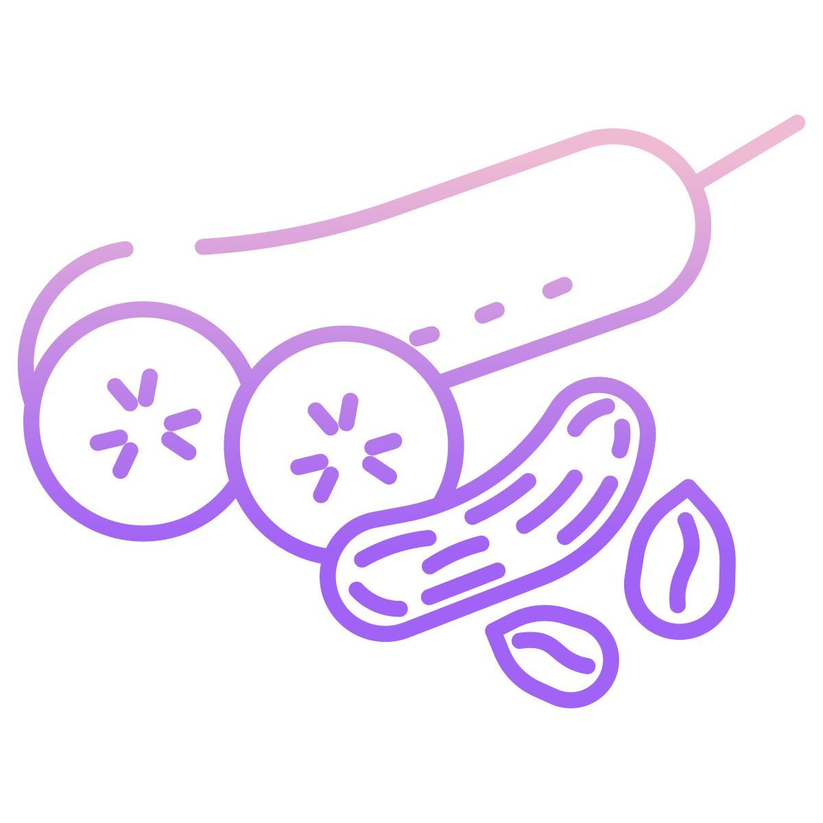 cucumber and peanut icon