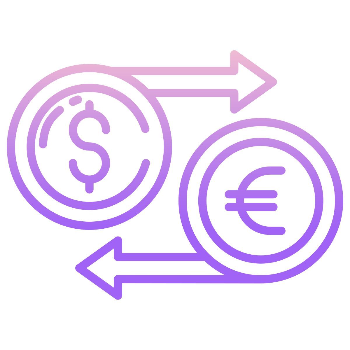currency exchange euro icon