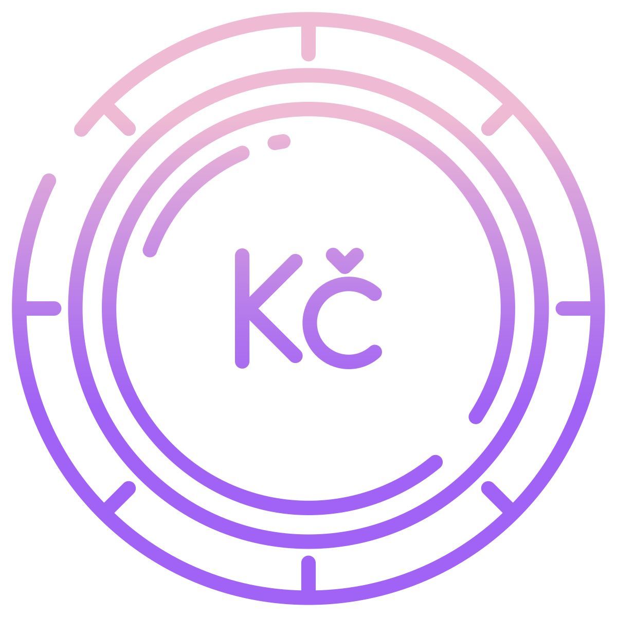 tschechische krone icon