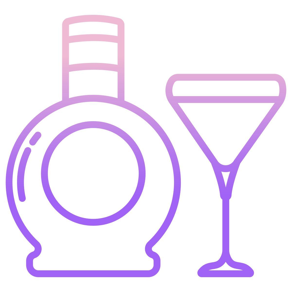 dark chocolate liqueur icon