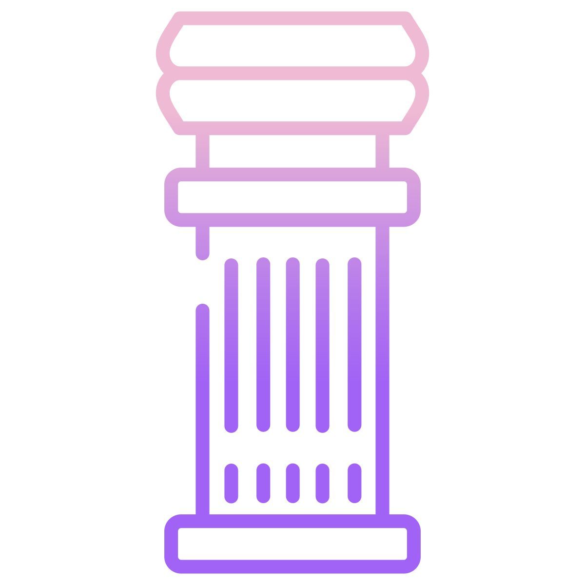 doric pillar icon
