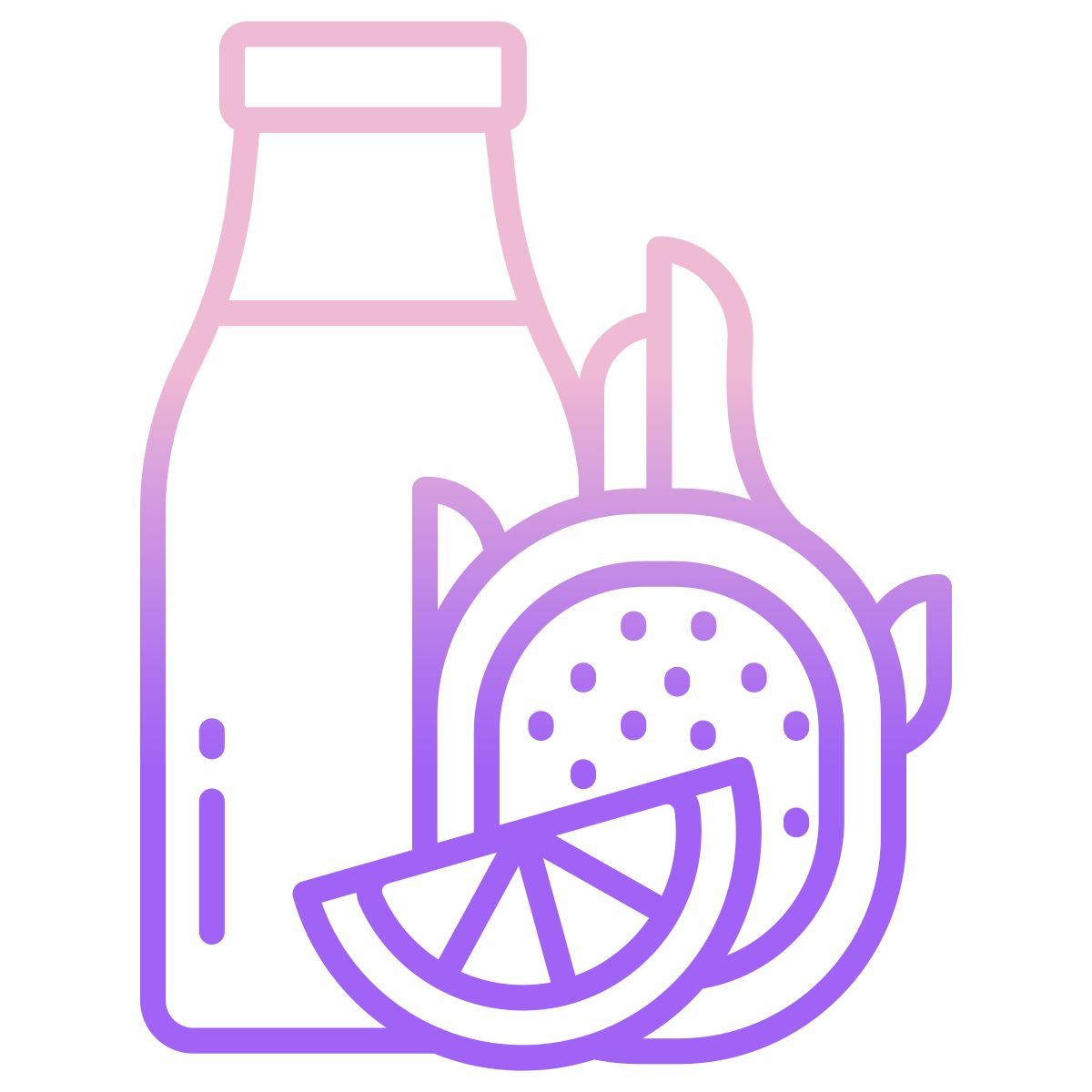 dragon fruit lemon smoothie icon
