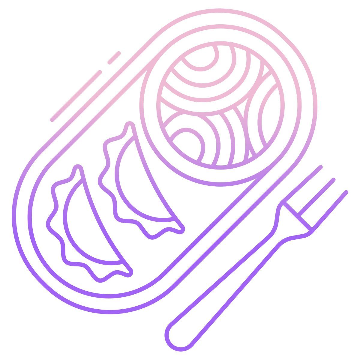 bolinhos e macarrão icon