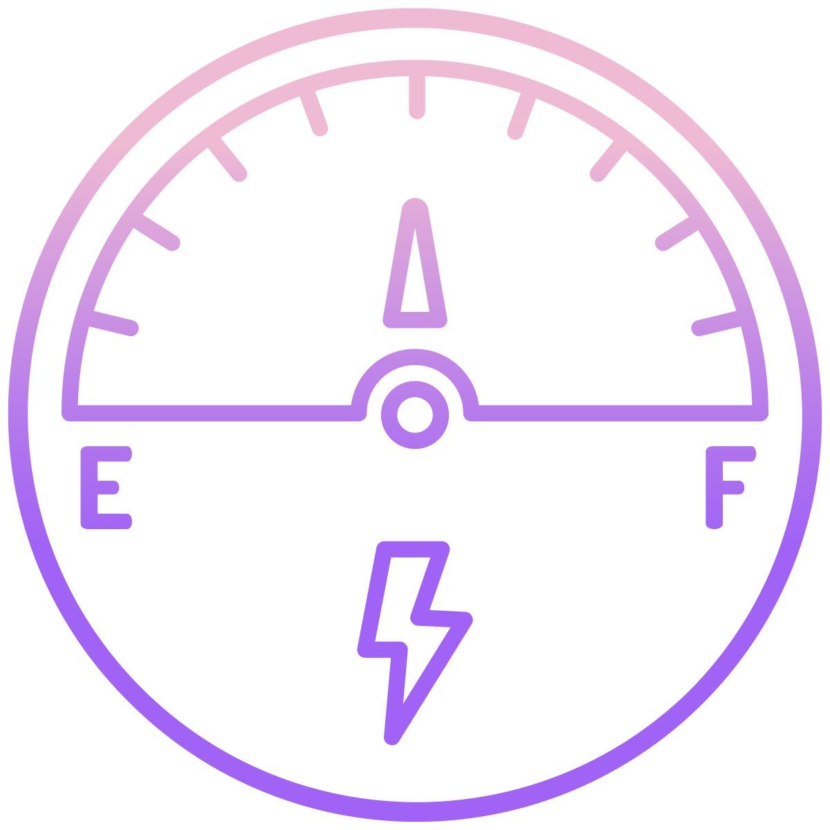 ev battery meter icon