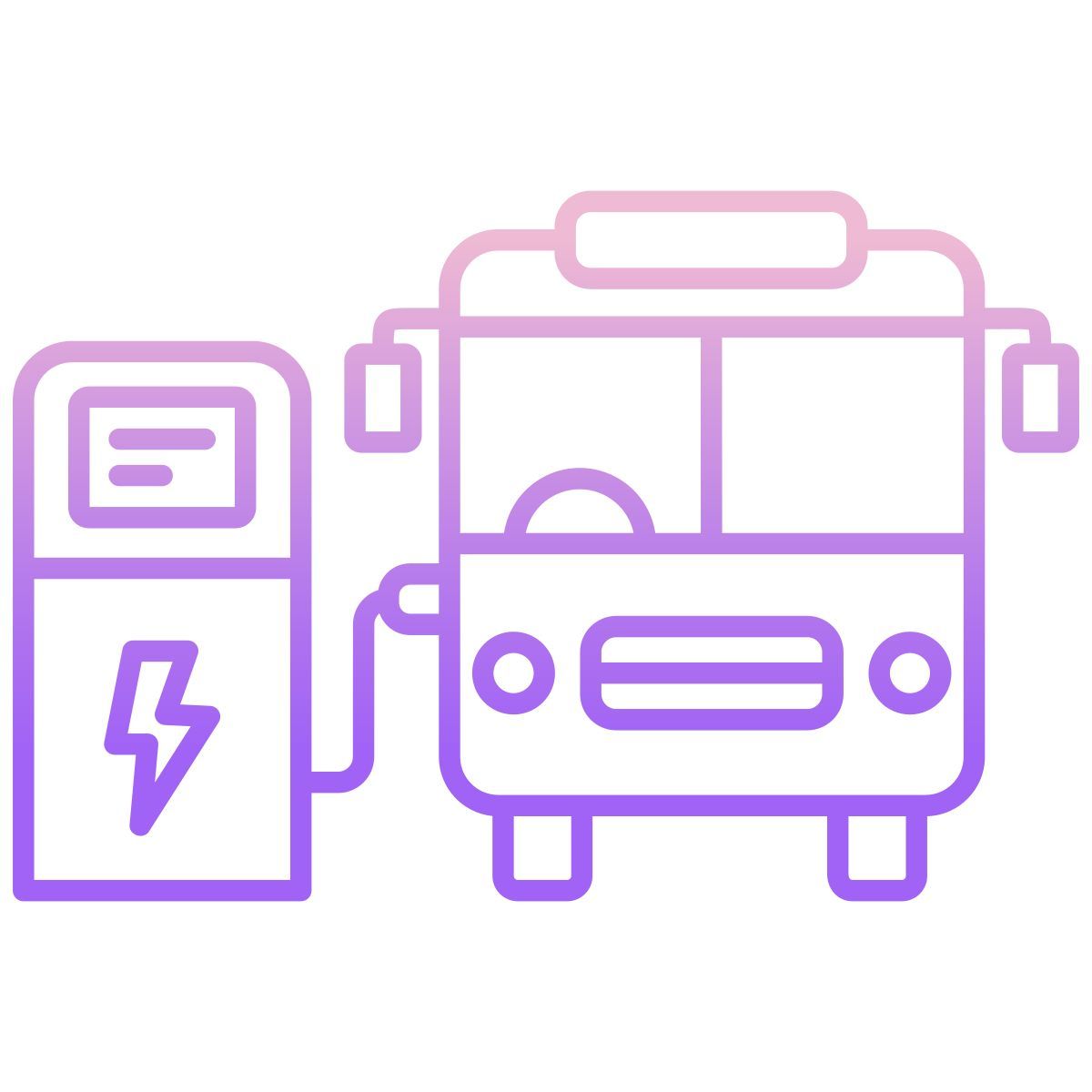 electric bus icon