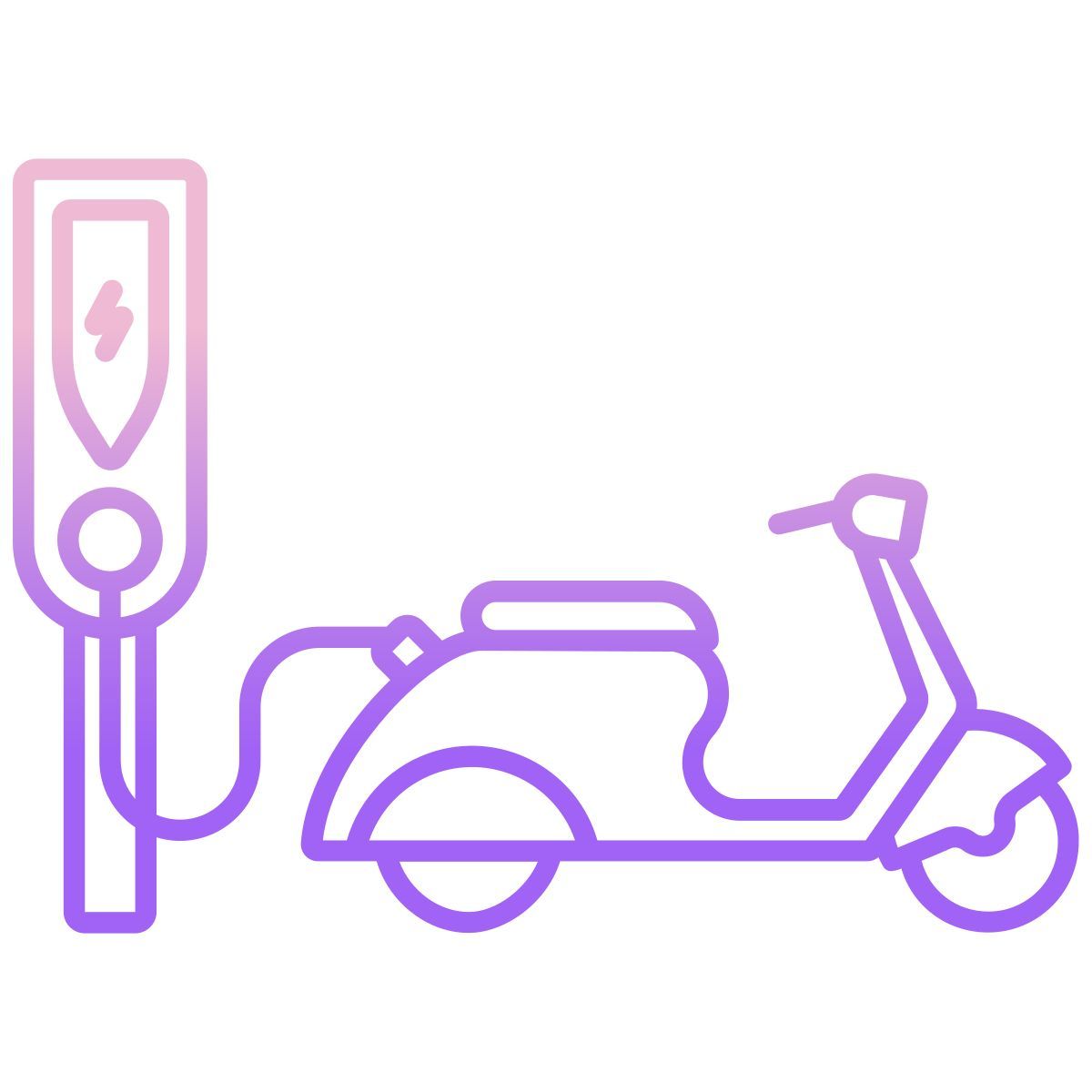 electric scooter icon