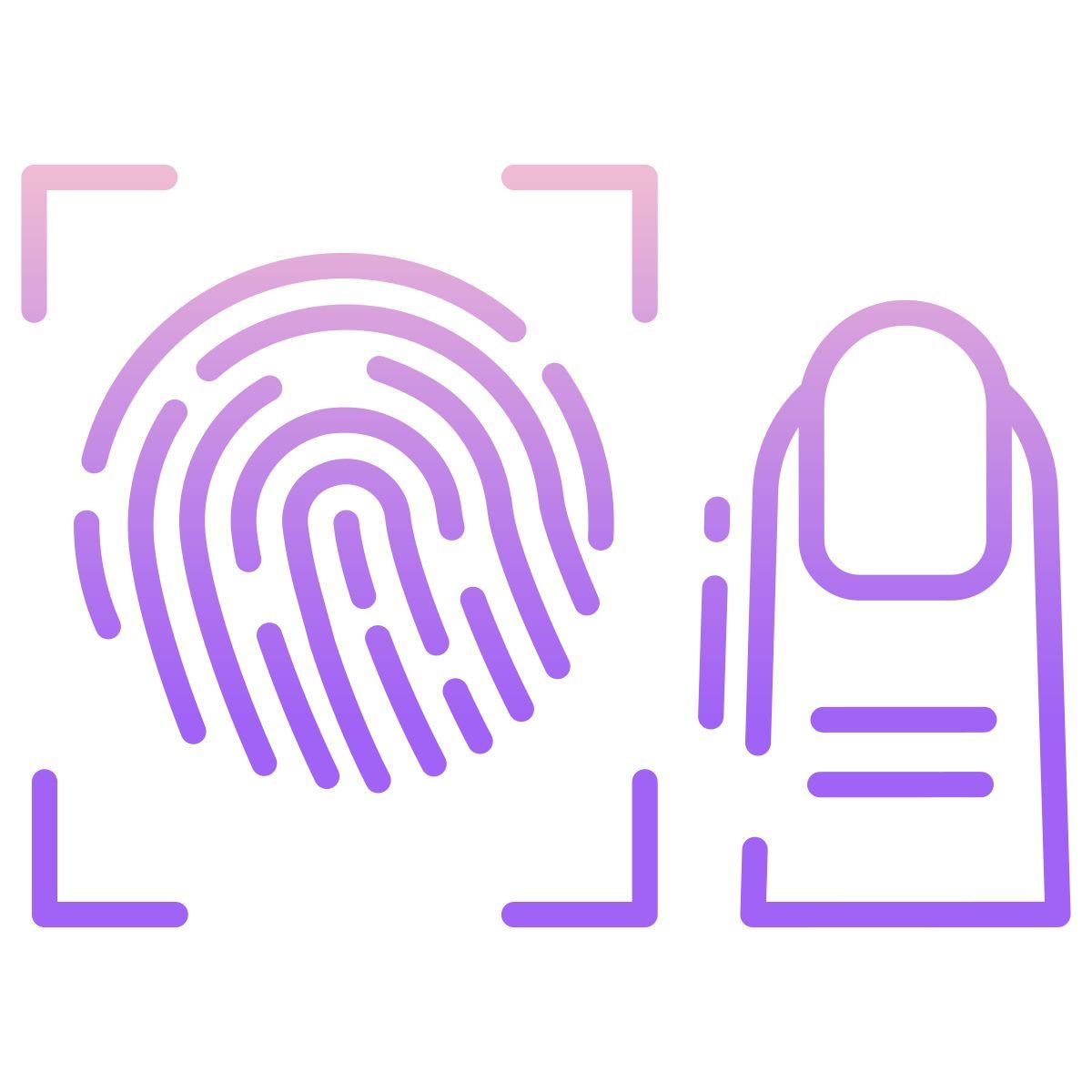 fingerprint scanner icon