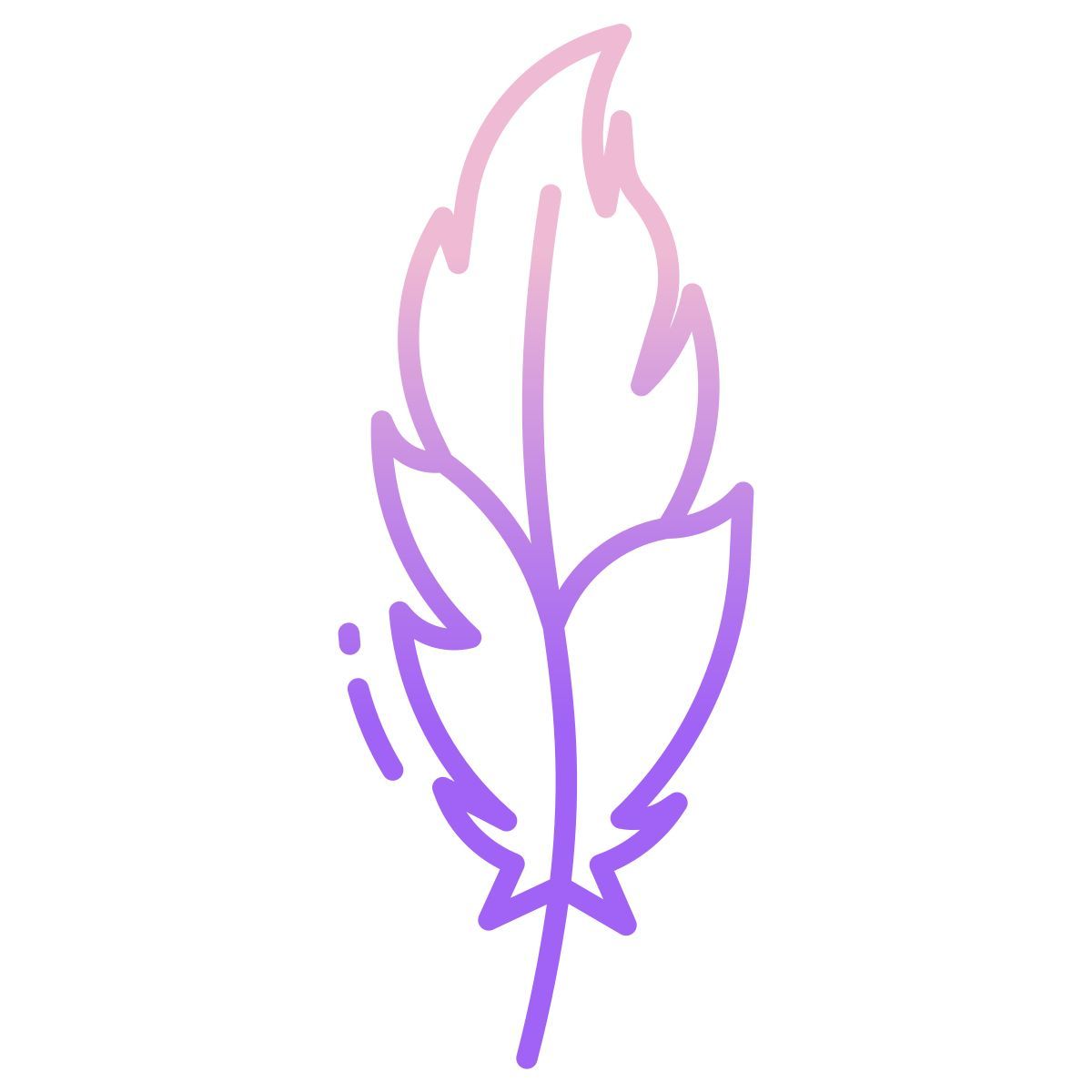 flamingo feather icon