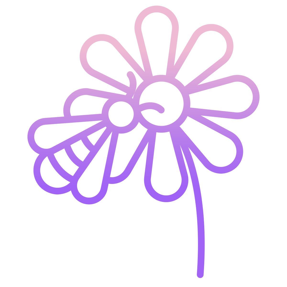 flower & bee icon