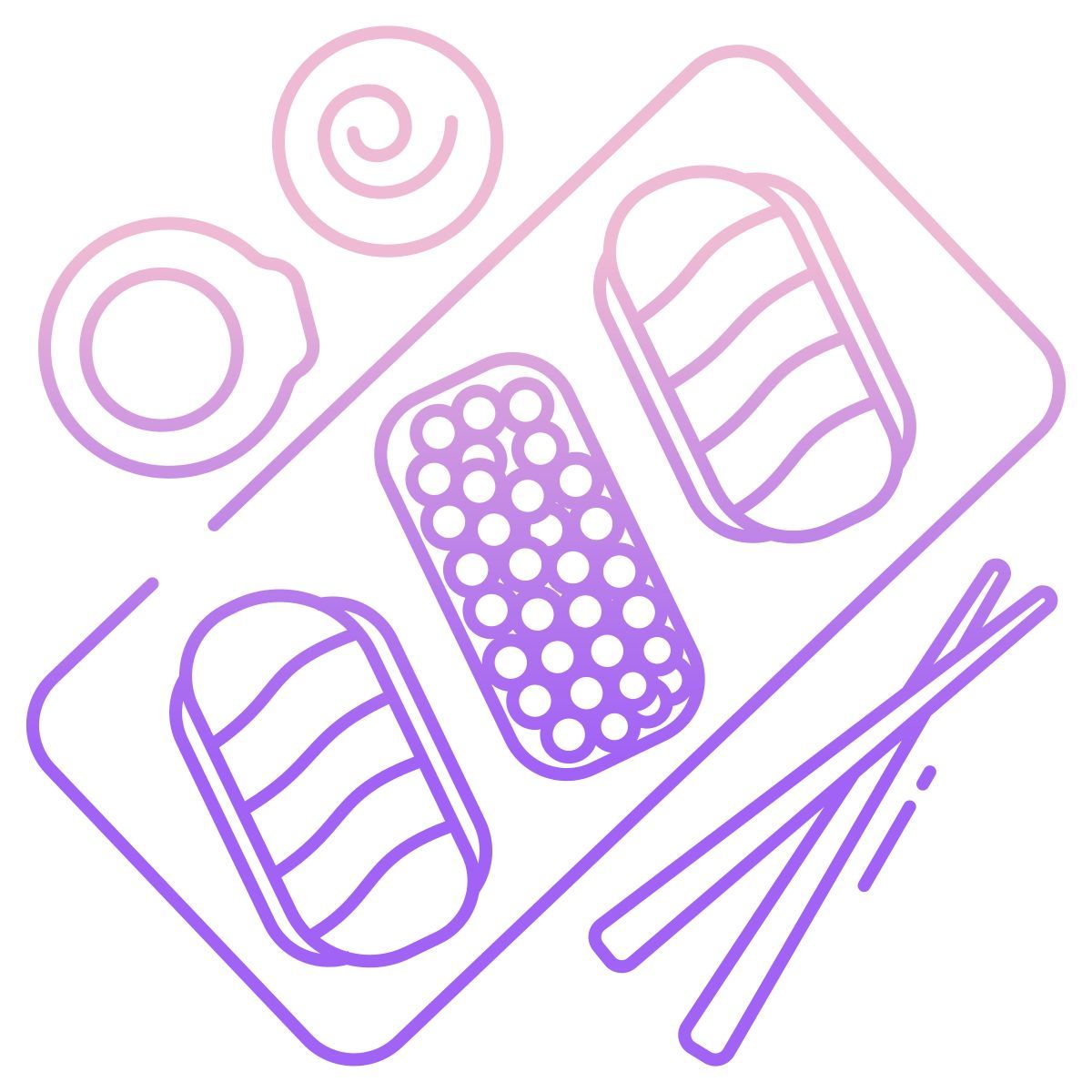 gunkan maki and nigiri icon
