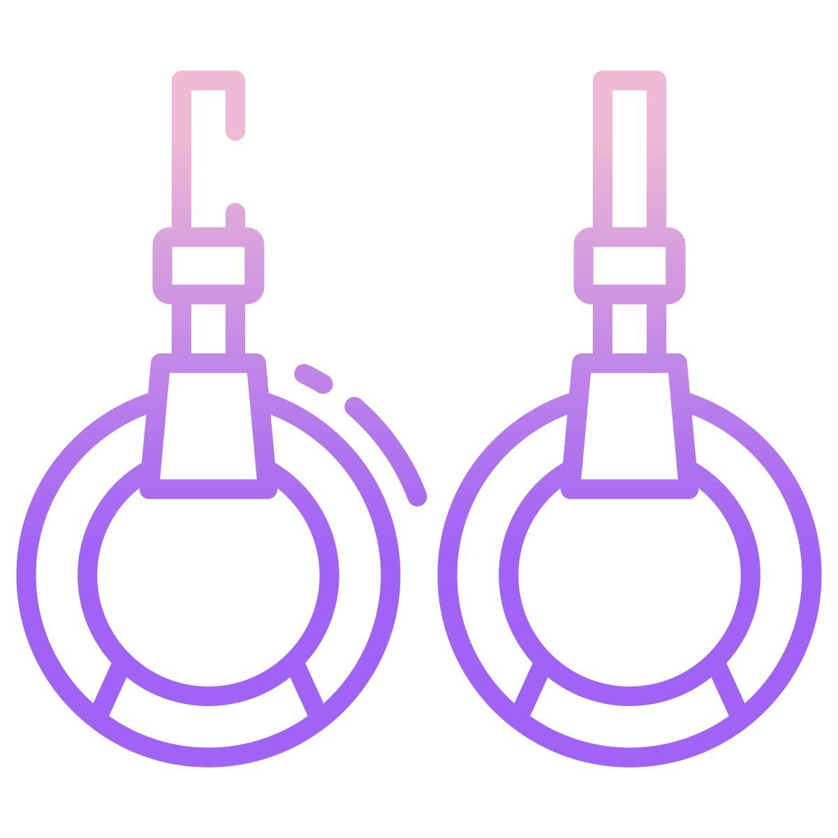 gymnastic rings icon
