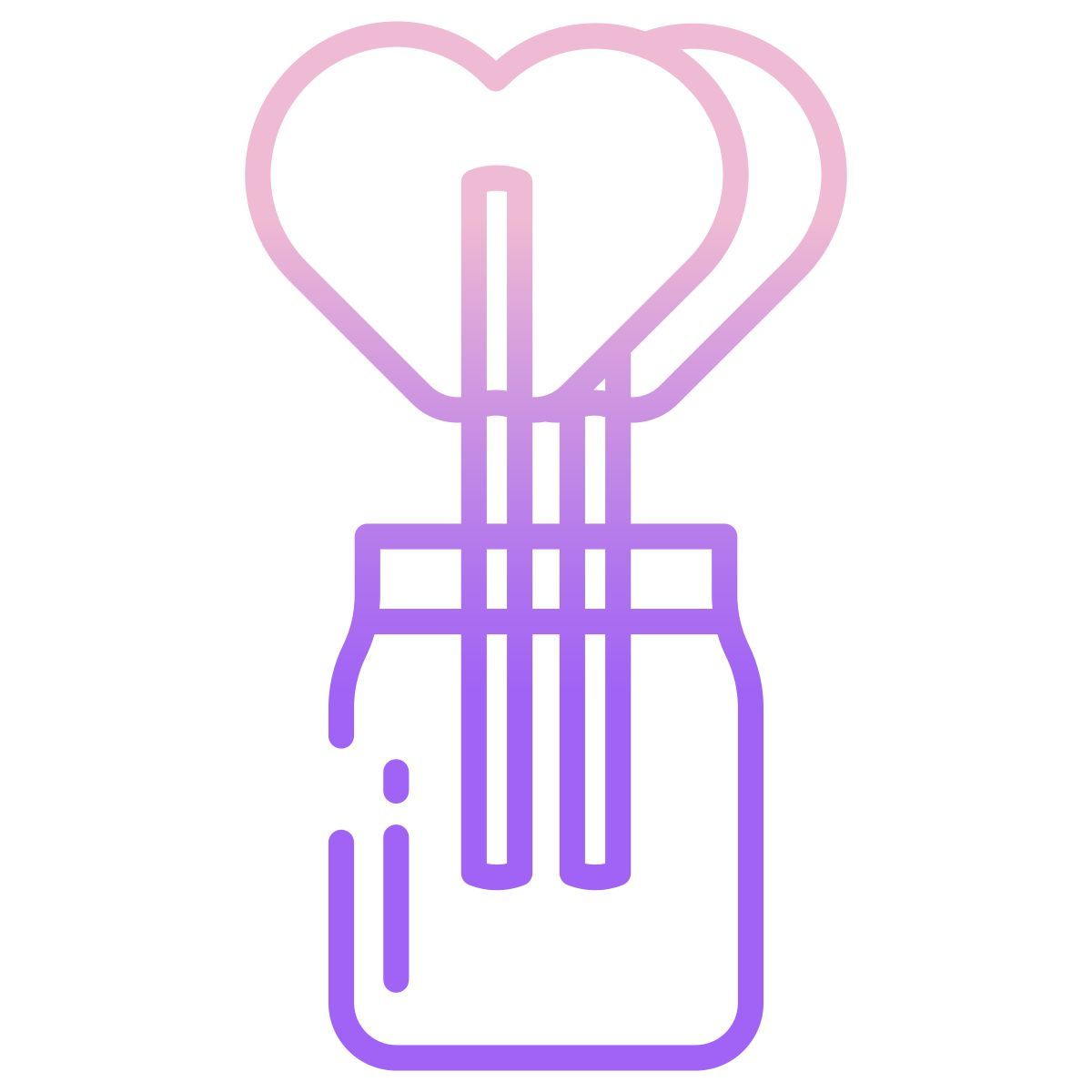 heart lollipops icon