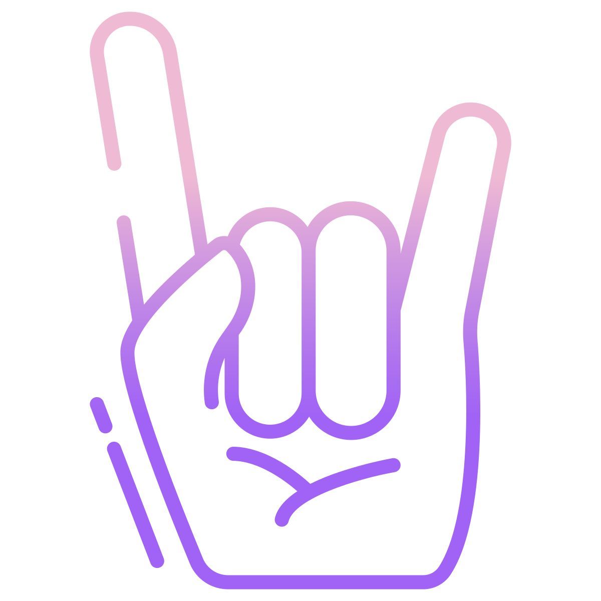 horns up icon
