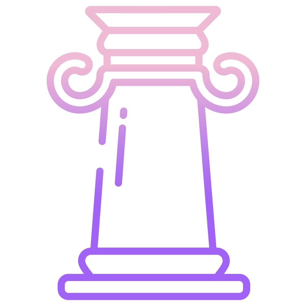 ionic greek pillar icon