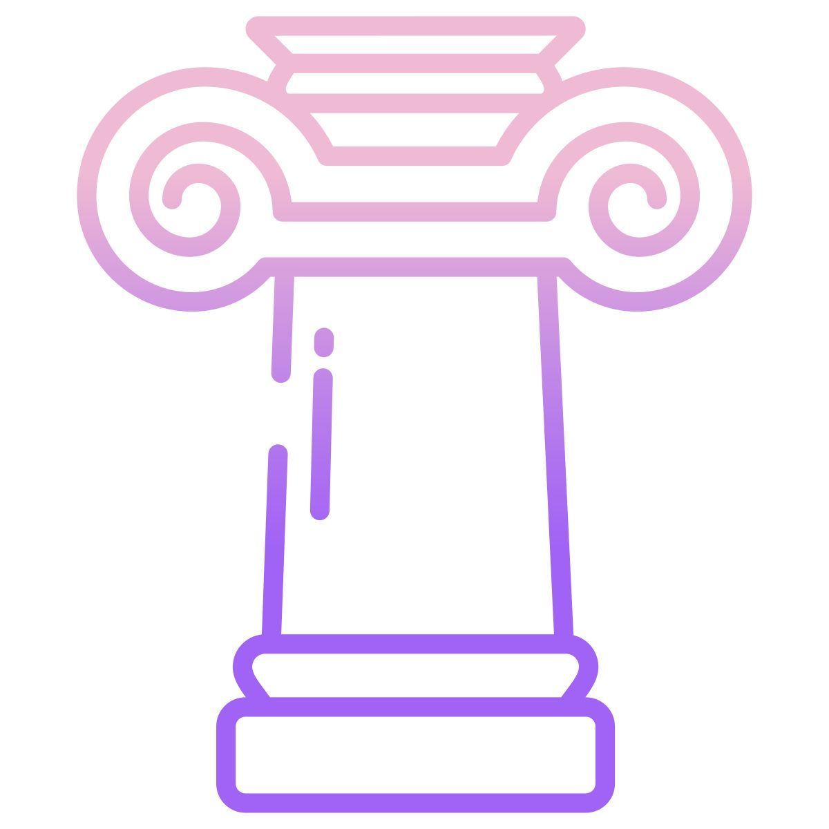 ionic greek pillar icon