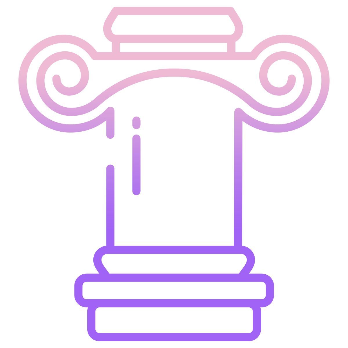 ionic greek pillar icon