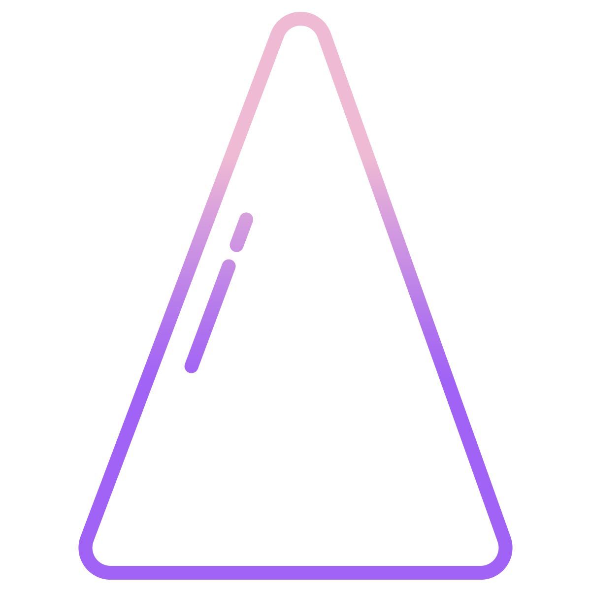 triángulo isósceles icon