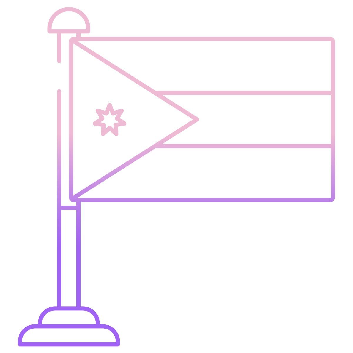 Bandeira da Jordânia icon