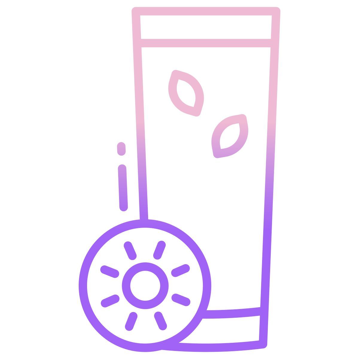 kiwi and pineapple smoothie icon
