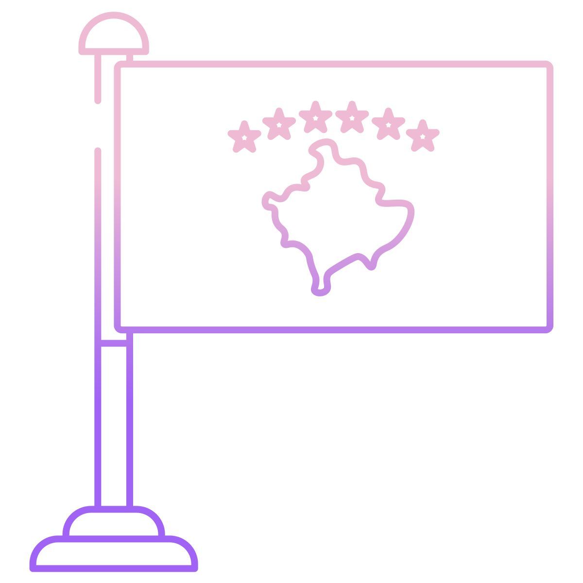 Drapeau du Kosovo icon