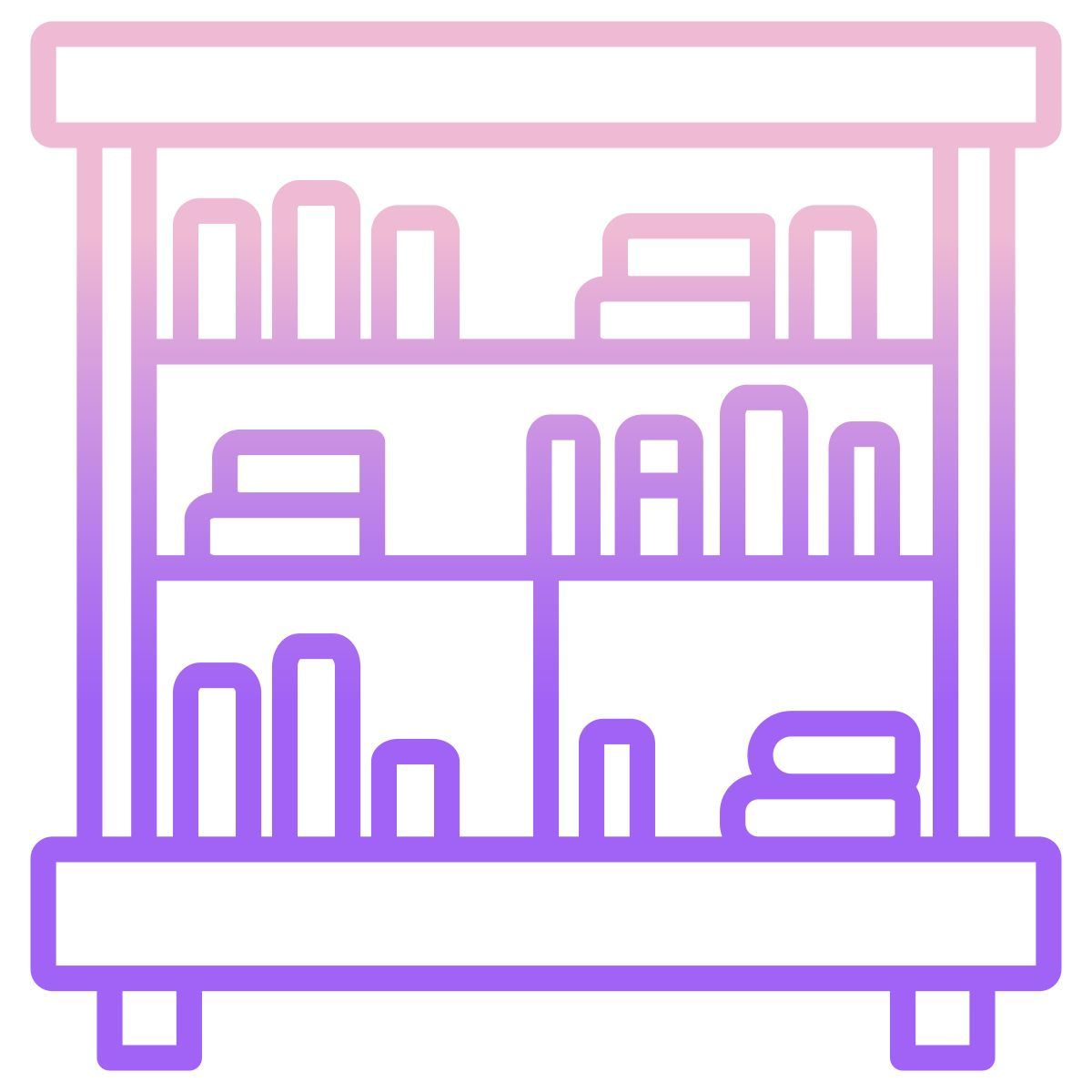 library shelf icon
